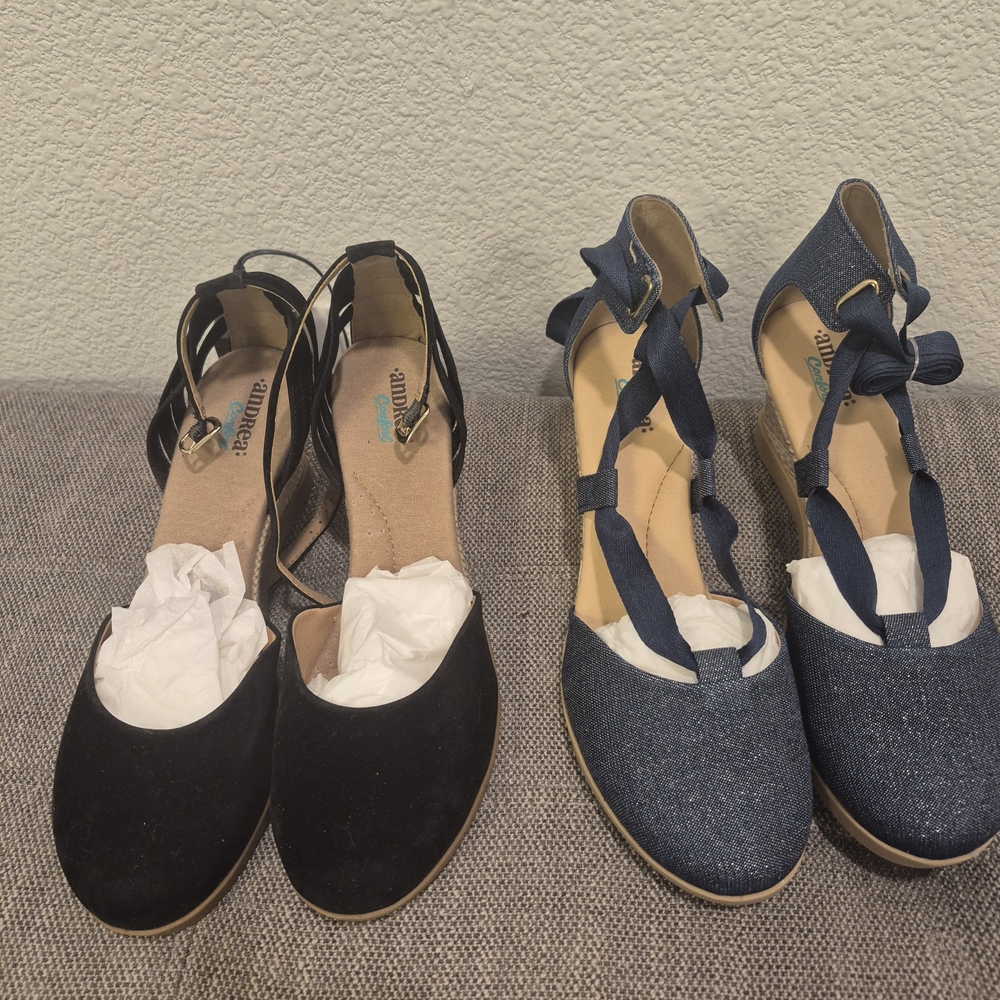Black and Blue Women's Shoes by